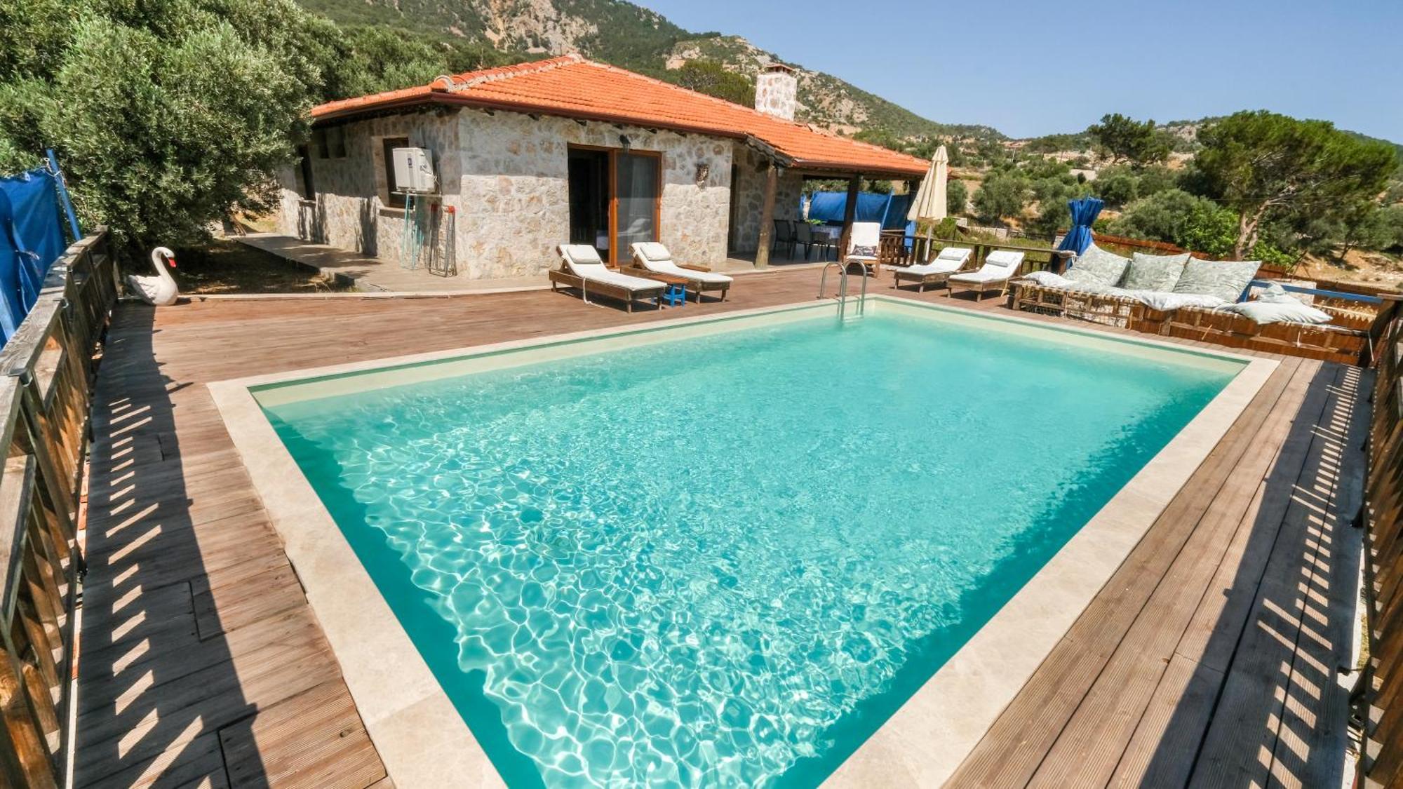 帕塔拉Likya House - Deniz Ve Doga Manzarali, Havuzlu别墅 外观 照片